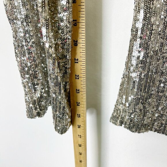 NEW Express Sequin Pants Women’s Size Small High Rise Cropped Swiftie - Picture 9 of 12